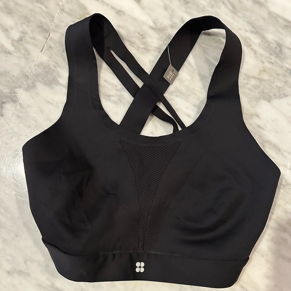 NWT Sweaty Betty High Impact Sports Bra - Black - Picture 1 of 2